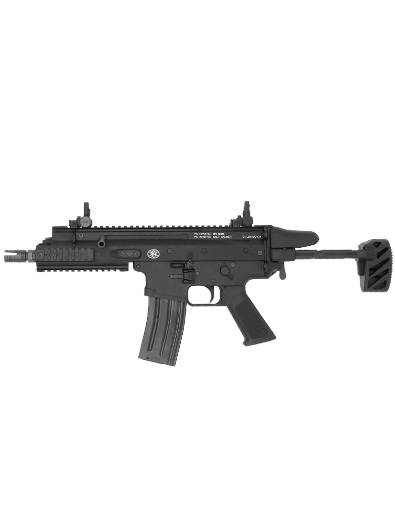 REPLIQUE D'AIRSOFT SCAR SC FN HERSTAL DE COULEUR NOIR AVEC UNE MALLETTE DE TRANSPORT FOURNI