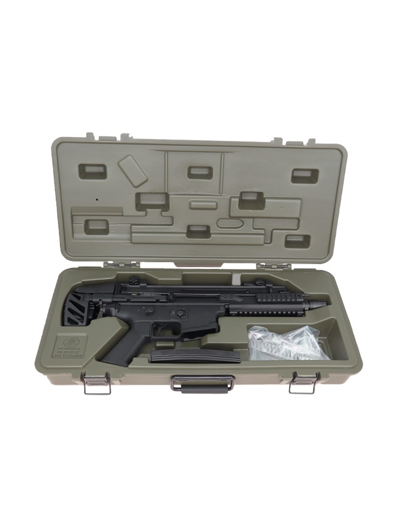 REPLIQUE D'AIRSOFT SCAR SC FN HERSTAL DE COULEUR NOIR AVEC UNE MALLETTE DE TRANSPORT FOURNI